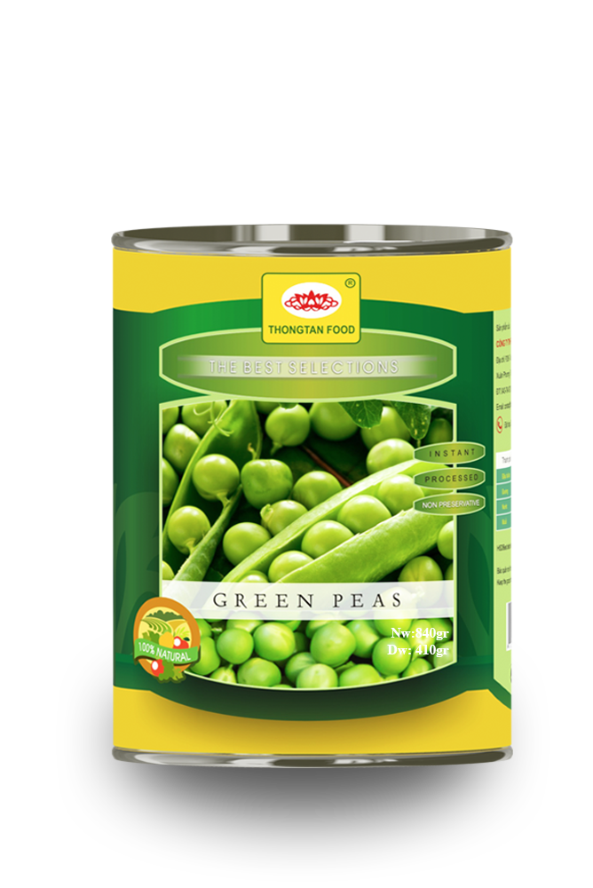 Green peas in canned 30 Oz