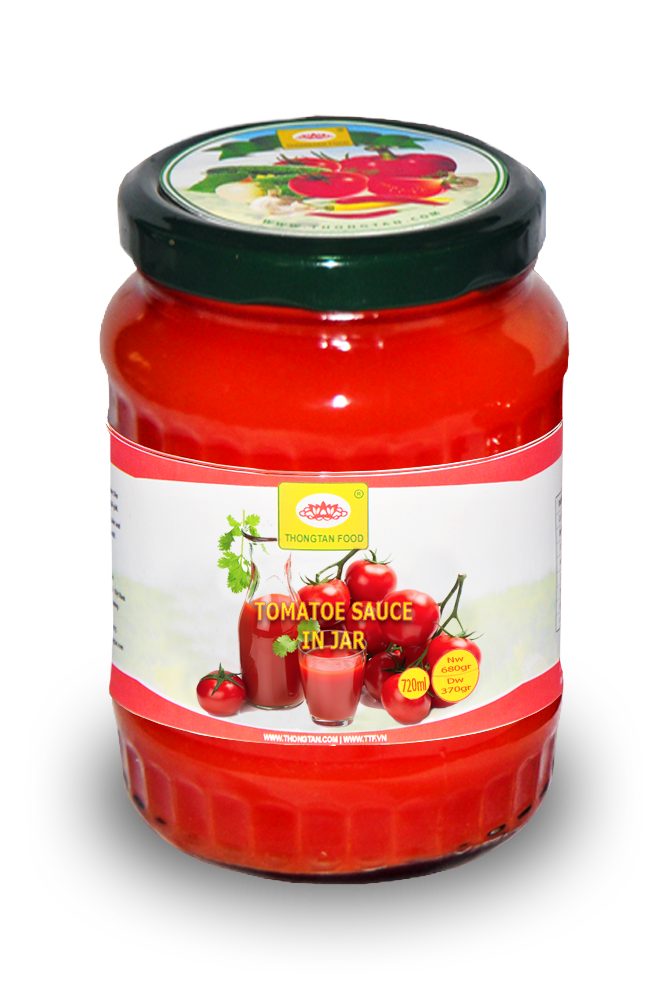 Tomatoes sauce in jar