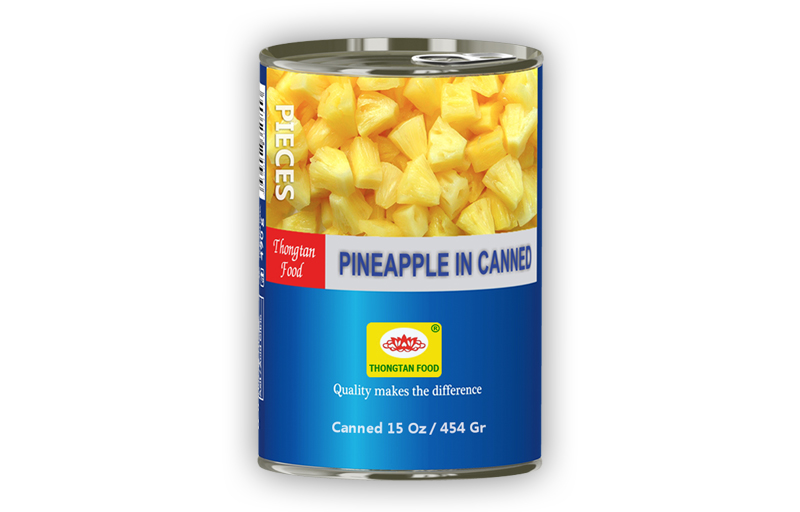 Pineapple pieces in can 15 Oz