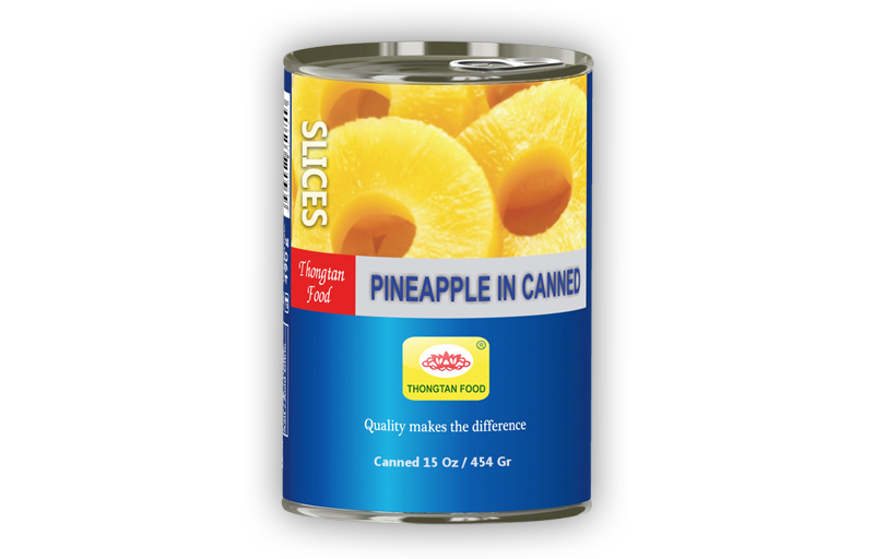 Pineapple slices in can 15 Oz