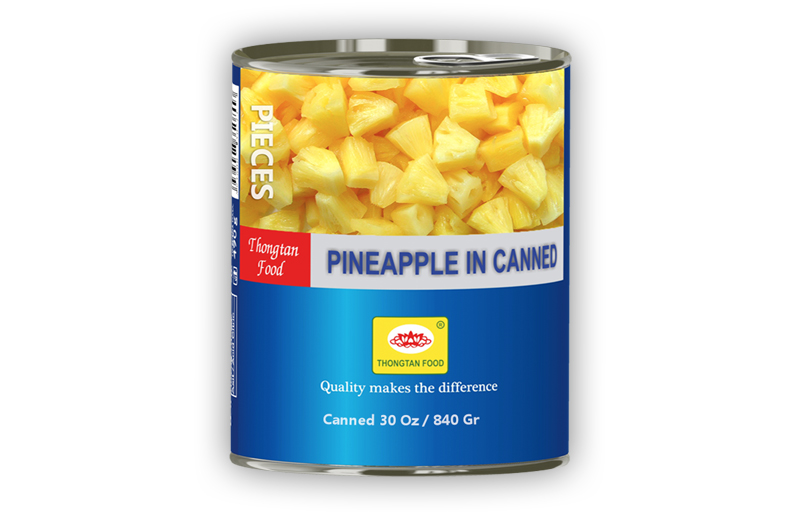 Pineapple pieces in can 30 Oz