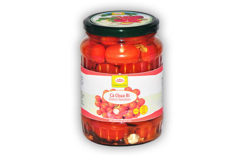 Pickled cherry tomatoes in jar 720ml
