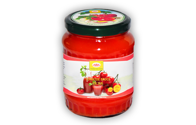 Tomatoes sauce in jar