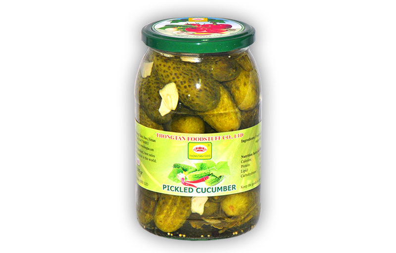 Pickled cucumber in jar 900ml