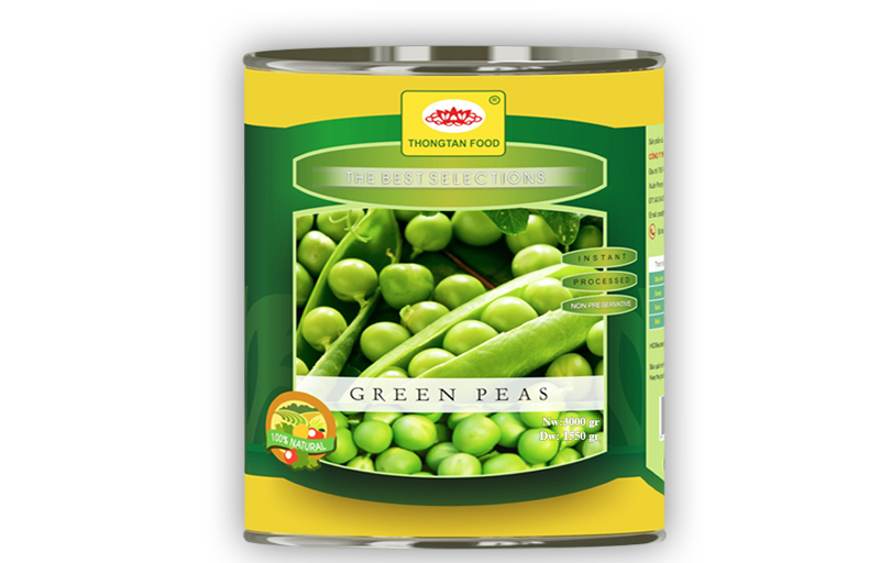 Green peas in canned A10/3Kgs